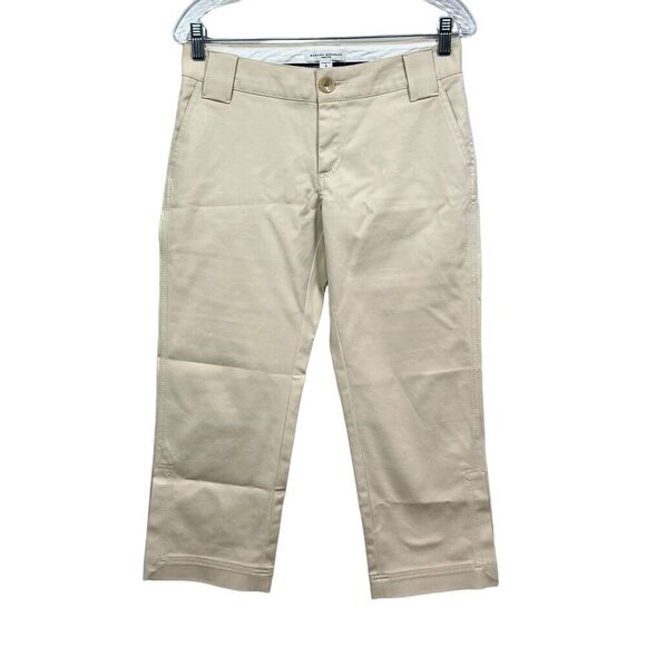 Banana Republic Pants - Banana Republic Pants‎ Martin Crop Chino Stretch Slit Ankle Hem Beige Women Sz 4